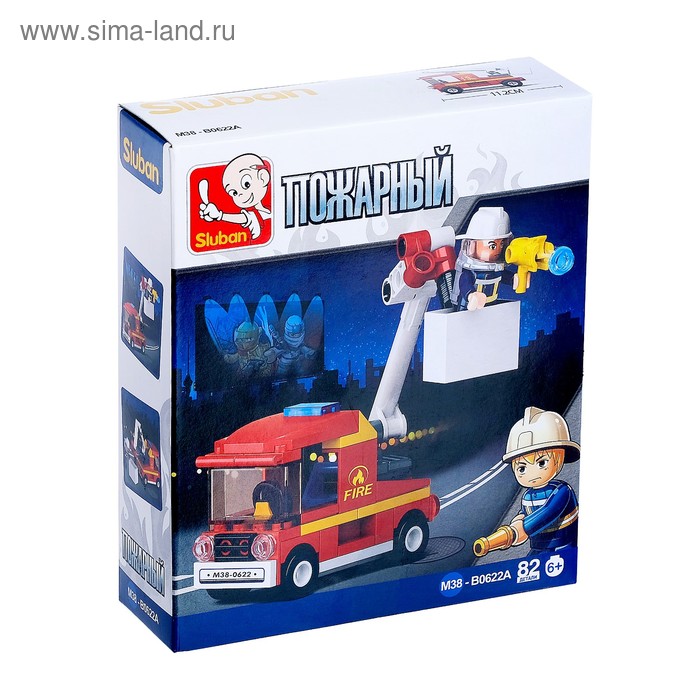 Конструктор «Пожарная машина», 82 детали
Конструктор «Пожарная машина», 82 детали