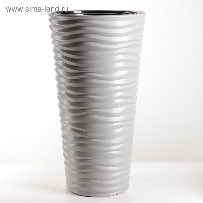 Кашпо для цветов со вставкой «Дюна», 42 л (8 л), цвет серый
Кашпо для цветов со вставкой «Дюна», 42 л (8 л), цвет серый