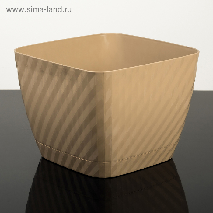 Кашпо с поддоном «Классика», 15 л, цвет кофе с молоком
Кашпо с поддоном «Классика», 15 л, цвет кофе с молоком