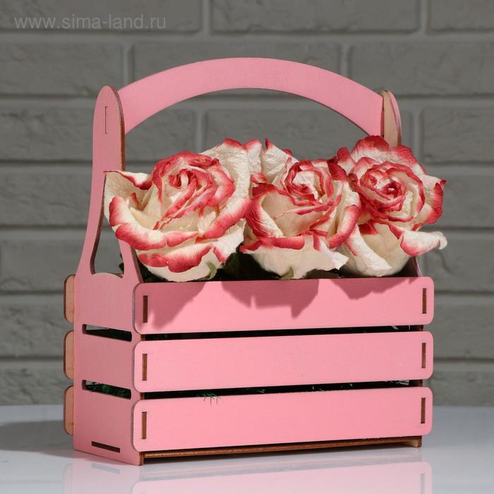 Кашпо деревянное 22×10×25 см "Милфорд Элит", трехреечный, с ручкой, розовый Дарим Красиво
Кашпо деревянное 22×10×25 см "Милфорд Элит", трехреечный, с ручкой, розовый Дарим Красиво