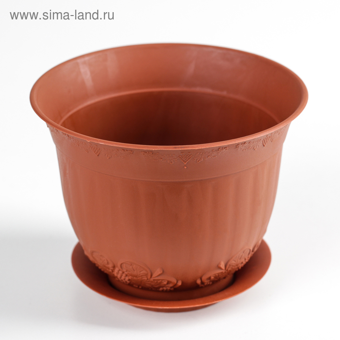 Горшок с поддоном «Ангара», 300 мл, цвет терракотовый 
Горшок с поддоном «Ангара», 300 мл, цвет терракотовый