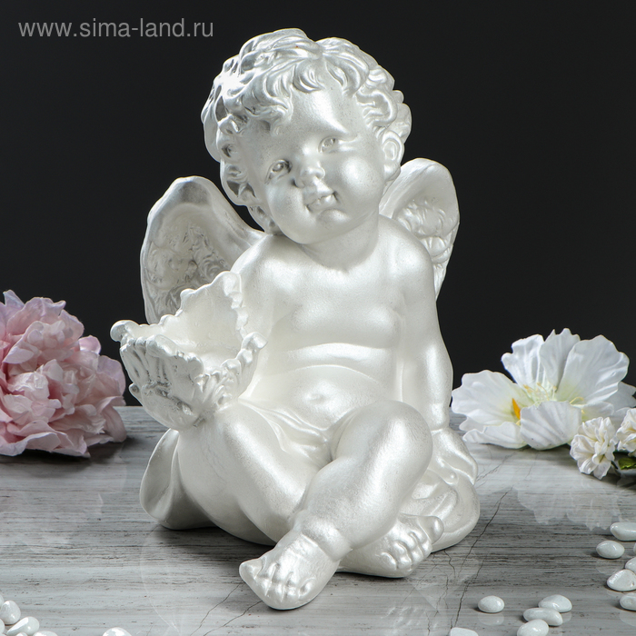 Статуэтка "Ангел с чашей", перламутр, 29 см
Статуэтка "Ангел с чашей", перламутр, 29 см