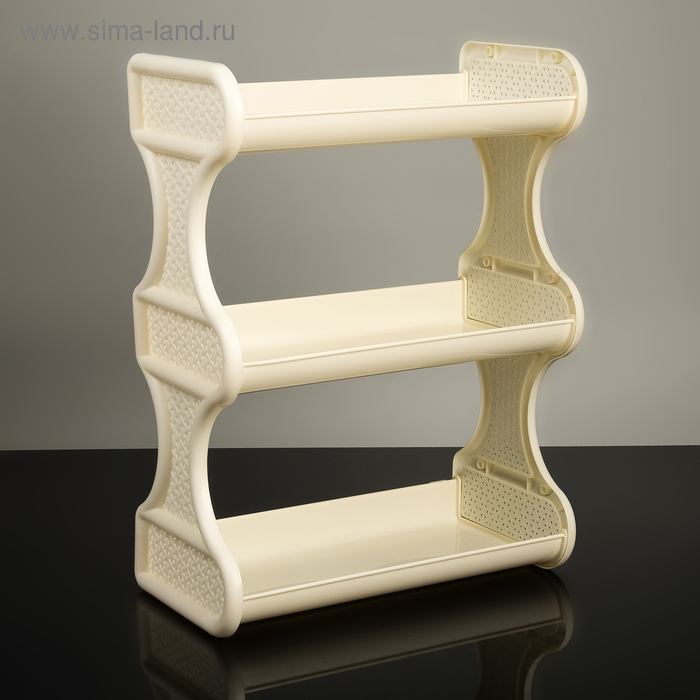 Полка навесная 3-х секционная Nature, 32,4×17×41,7 см, цвет слоновая кость
Полка навесная 3-х секционная Nature, 32,4×17×41,7 см, цвет слоновая кость