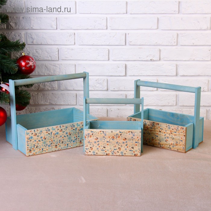 Набор кашпо деревянных "Время снегиря" 3 в 1, МАССИВ СОСНЫ, деревянная ручка, голубой
Набор кашпо деревянных "Время снегиря" 3 в 1, МАССИВ СОСНЫ, деревянная ручка, голубой