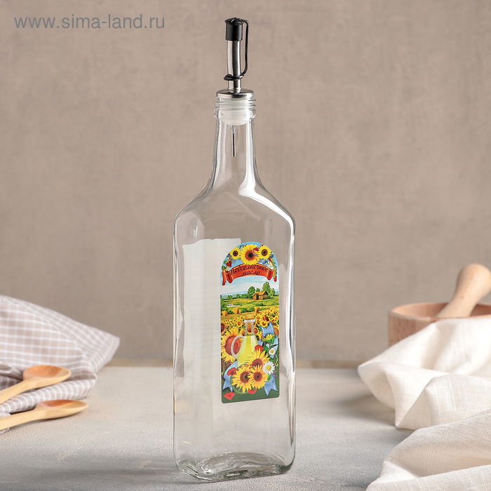 фото Бутылка для подсолнечного масла 500 мл, дизайн микс larange