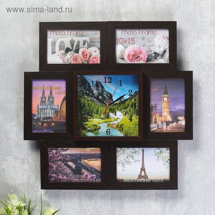 Часы-фоторамка "Горная река" на 6 фото 10х15 см
Часы-фоторамка "Горная река" на 6 фото 10х15 см
