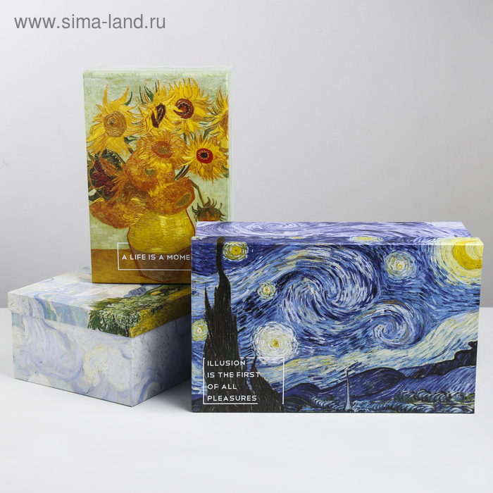 Набор подарочных коробок 3 в 1 «Искусство», 24.5 × 14.5 × 8 - 29.5 × 19.5 × 10 см
Набор подарочных коробок 3 в 1 «Искусство», 24.5 × 14.5 × 8 - 29.5 × 19.5 × 10 см