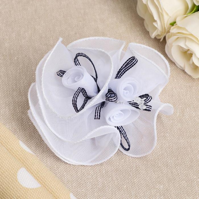 Бант для девочек с резинкой "Кудряшка", белый, 11см
Бант для девочек с резинкой "Кудряшка", белый, 11см