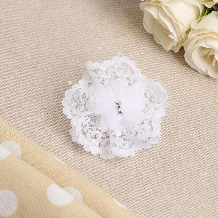 Бант для девочек с резинкой "Мила", белый, 8 см
Бант для девочек с резинкой "Мила", белый, 8 см