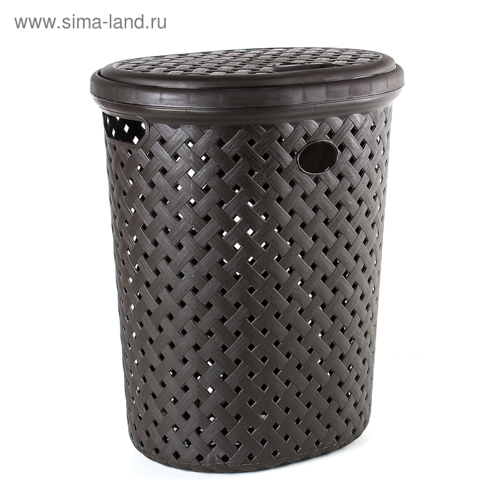 Корзина для белья с крышкой «Рогожка», 42 л, 41×33×50 см, цвет венге
Корзина для белья с крышкой «Рогожка», 42 л, 41×33×50 см, цвет венге