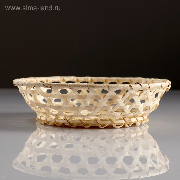 Плошка «Плетёнка», 20×4 см, бамбук 
Плошка «Плетёнка», 20×4 см, бамбук