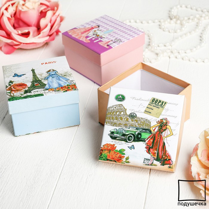 Коробочка подарочная под браслет/часы "Леди", 8,5*8,5 (размер полезной части 8х8см), цвет МИКС
Коробочка подарочная под браслет/часы "Леди", 8,5*8,5 (размер полезной части 8х8см), цвет МИКС