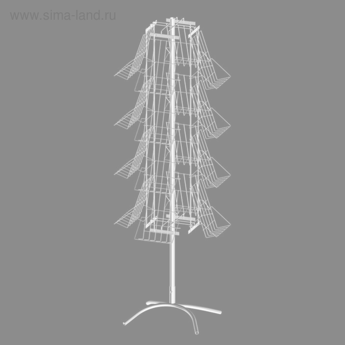 Буклетница вращающаяся 16 полок А4, цвет белый
Буклетница вращающаяся 16 полок А4, цвет белый