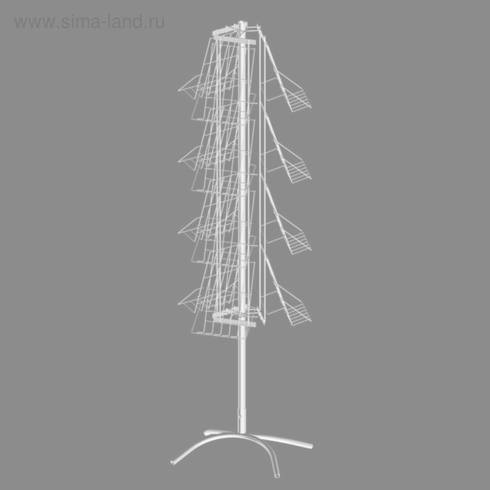 Буклетница вращающаяся трехгранная 12 полок А4, цвет белый
Буклетница вращающаяся трехгранная 12 полок А4, цвет белый