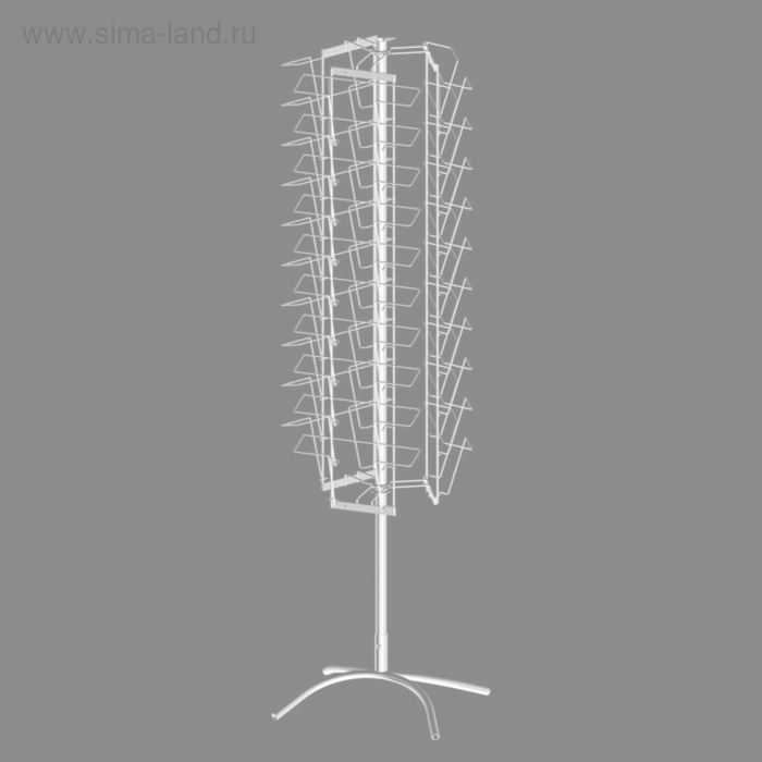 Буклетница вращающаяся трехгранная 30 ячеек А4 горизонтальная, цвет белый 
Буклетница вращающаяся трехгранная 30 ячеек А4 горизонтальная, цвет белый