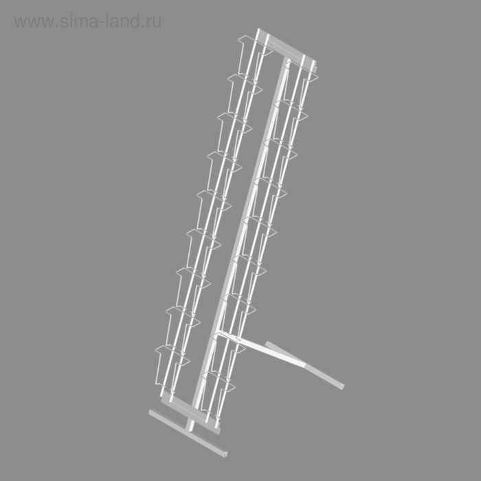 Буклетница напольная с дисплеем для открыток 18 ячeeк А6, цвет белый
Буклетница напольная с дисплеем для открыток 18 ячeeк А6, цвет белый