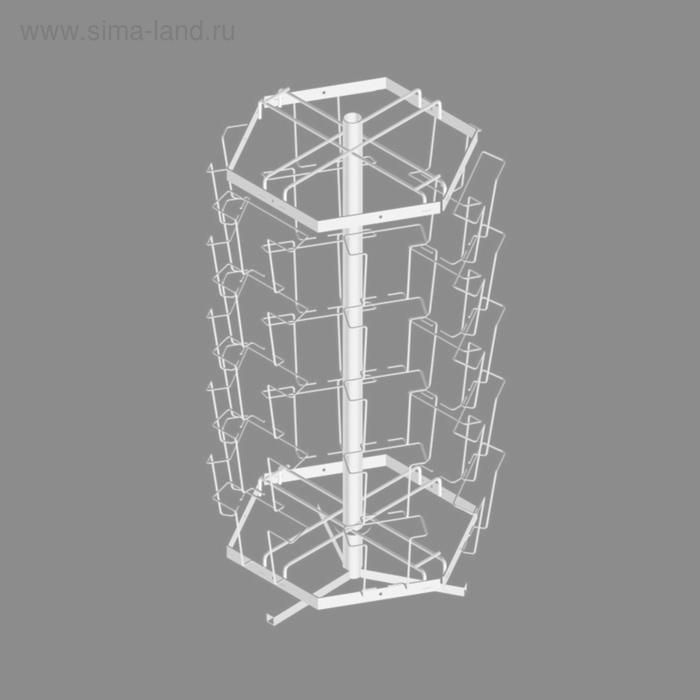 Буклетница настольная вращающаяся 30 ячеек А6, цвет белый
Буклетница настольная вращающаяся 30 ячеек А6, цвет белый
