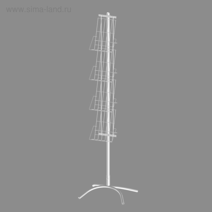 Буклетница с дисплеем 4 полки А4, цвет белый
Буклетница с дисплеем 4 полки А4, цвет белый