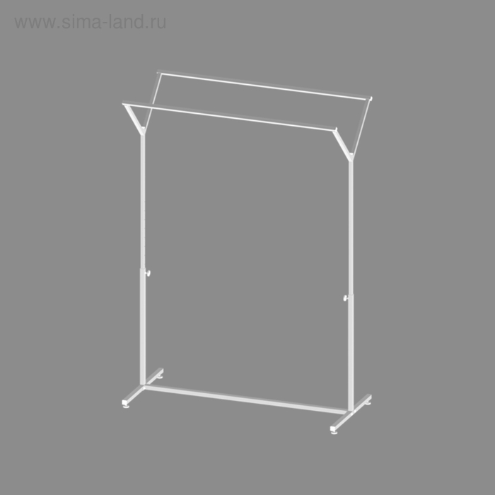 Вешало регулируемое двухстороннее, цвет белый
Вешало регулируемое двухстороннее, цвет белый