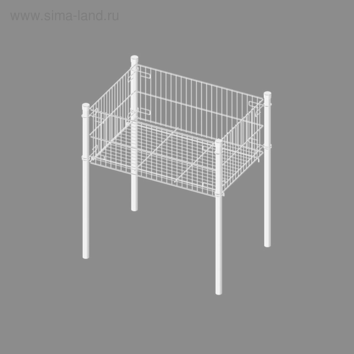 Корзина малая, глубина 255 (695х495х735 мм), цвет белый
Корзина малая, глубина 255 (695х495х735 мм), цвет белый