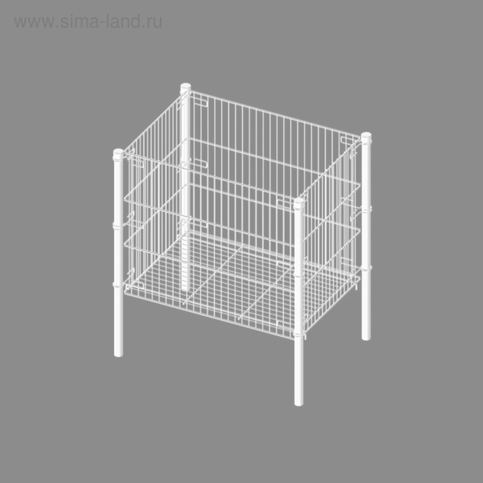 Корзина малая, глубина 510 (695х495х735 мм), цвет белый
Корзина малая, глубина 510 (695х495х735 мм), цвет белый