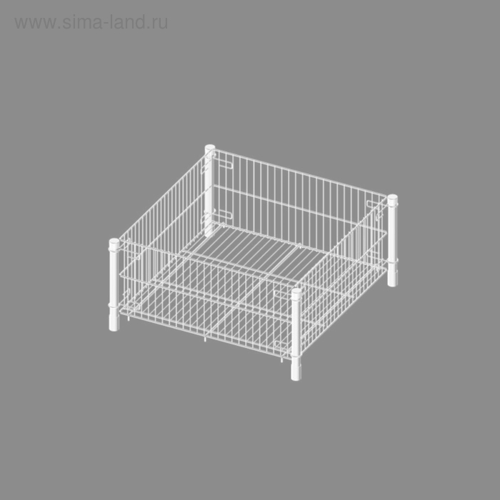 Корзина средняя, глубина 255 (695х695х325 мм), цвет белый
Корзина средняя, глубина 255 (695х695х325 мм), цвет белый