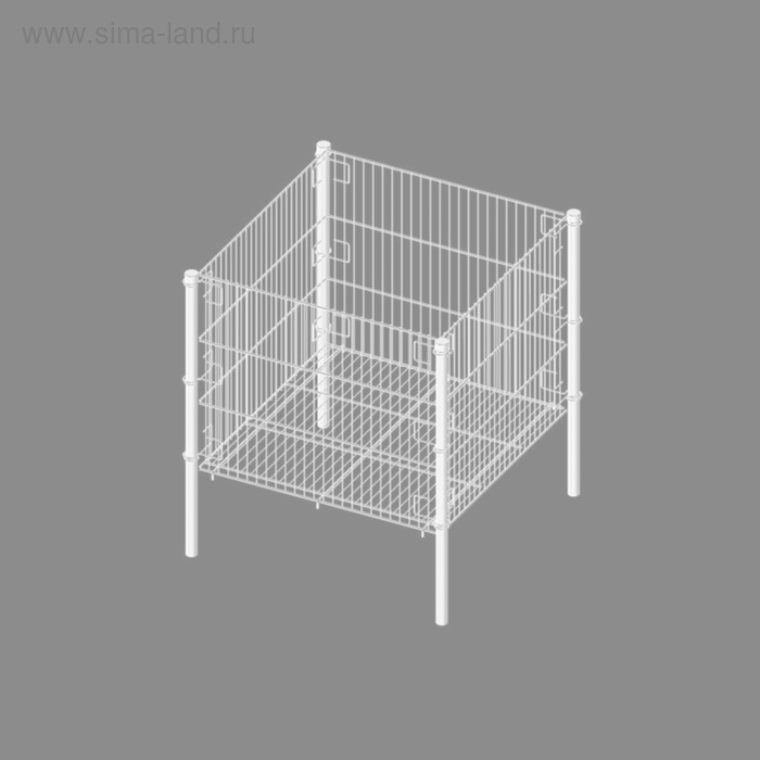 Корзина средняя, глубина 510 (695х695х735 мм), цвет белый
Корзина средняя, глубина 510 (695х695х735 мм), цвет белый