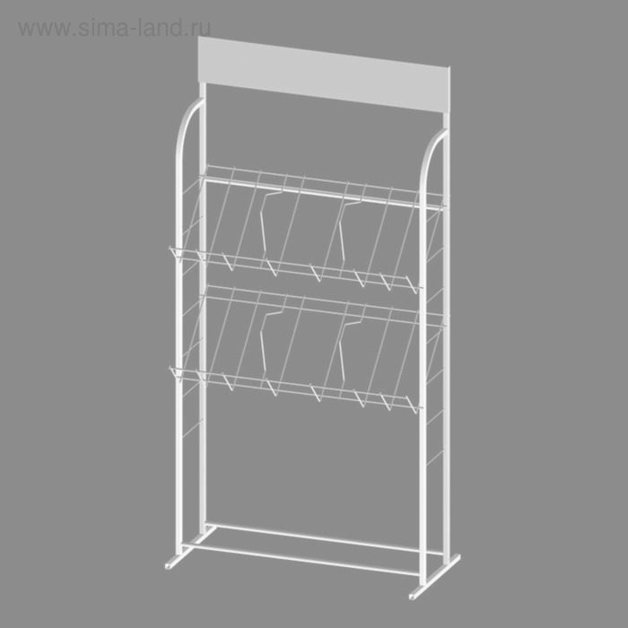 Стенд 3 А4 с 2 полками (с разделителями), цвет белый
Стенд 3 А4 с 2 полками (с разделителями), цвет белый