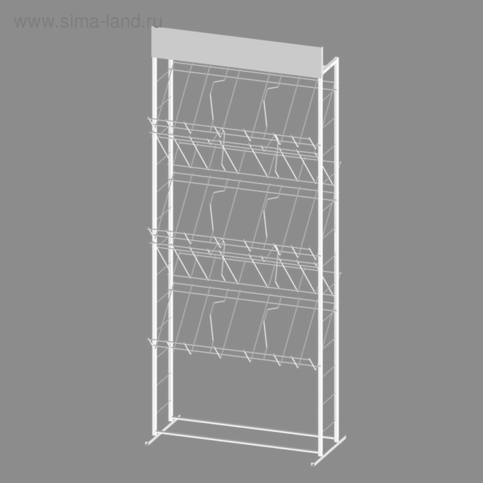 Стенд 3А4 5 полок двухсторонний (с разделителями), цвет белый
Стенд 3А4 5 полок двухсторонний (с разделителями), цвет белый
