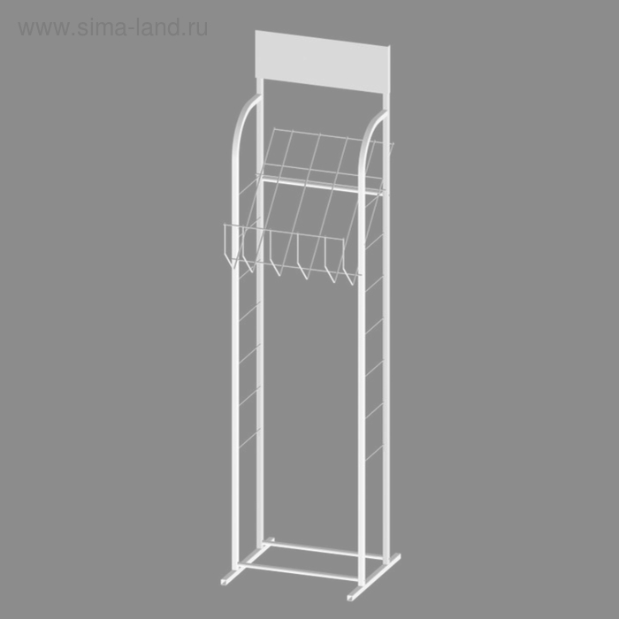 Стенд А3 с 1 полкой, цвет белый 
Стенд А3 с 1 полкой, цвет белый