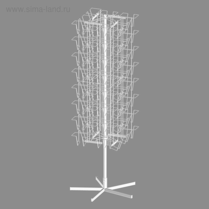 Стойка вращающаяся четырехгранная 64 кармана DVD(CD), цвет белый
Стойка вращающаяся четырехгранная 64 кармана DVD(CD), цвет белый