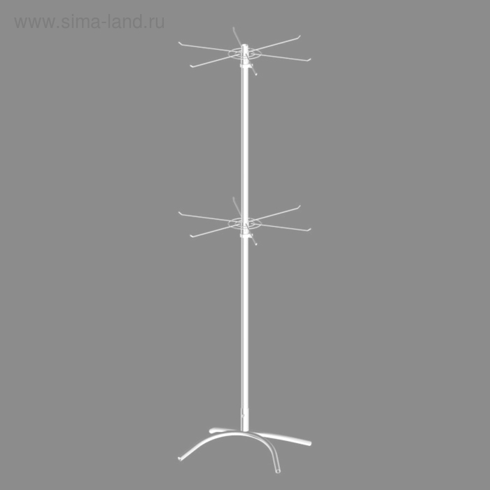 Стойка вращающаяся 2-х ярусная (2 яруса по 6 штук с цепочкой и замком), цвет белый
Стойка вращающаяся 2-х ярусная (2 яруса по 6 штук с цепочкой и замком), цвет белый