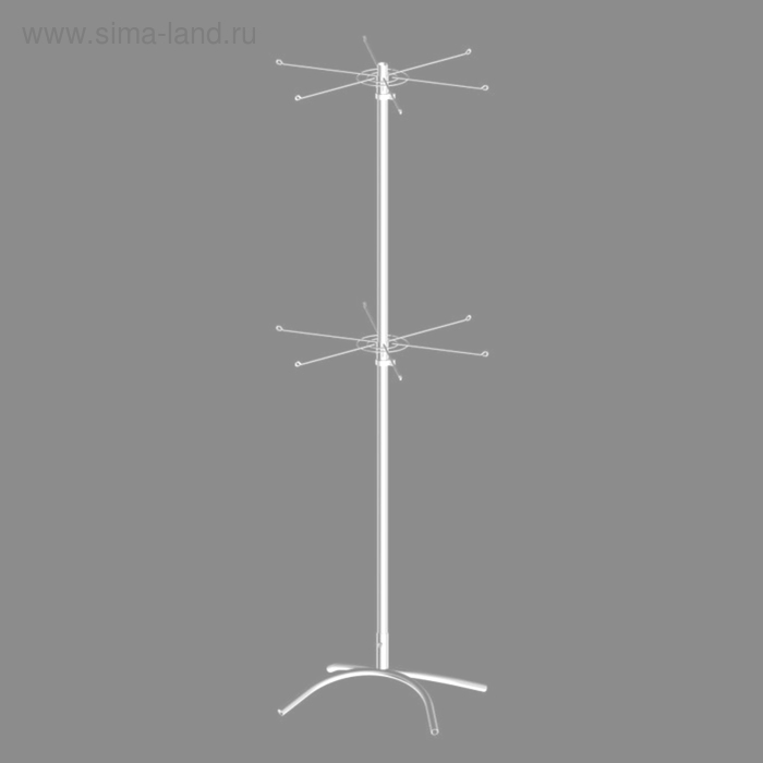 Стойка вращающаяся 2-х ярусная (2 яруса по 6 штырей), цвет белый
Стойка вращающаяся 2-х ярусная (2 яруса по 6 штырей), цвет белый