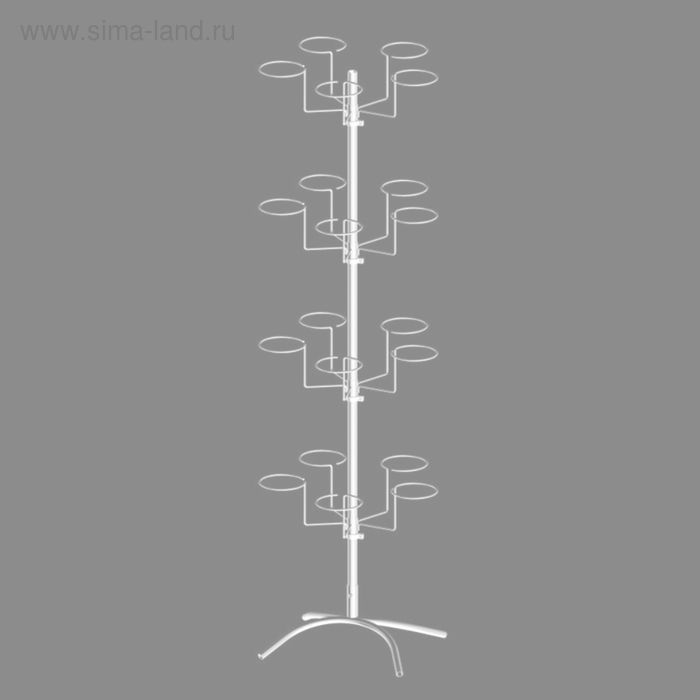 Стойка вращающаяся для головных уборов, цвет белый
Стойка вращающаяся для головных уборов, цвет белый