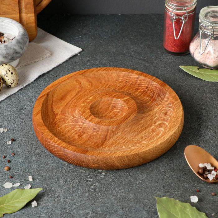 Менажница деревянная "Круглая", с разделочной доской и соусником, d=20 см, массив дуба
Менажница деревянная "Круглая", с разделочной доской и соусником, d=20 см, массив дуба
