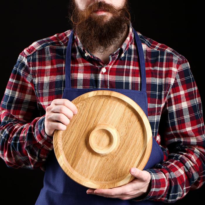 Тарелка-доска для закусок и нарезки "Славянская", 25 см, с соусником, массив ясеня
Тарелка-доска для закусок и нарезки "Славянская", 25 см, с соусником, массив ясеня