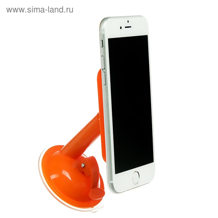 фото Подставка для телефона luazon, держатель на восьми липучках, регулировка положения,оранжевая luazon home