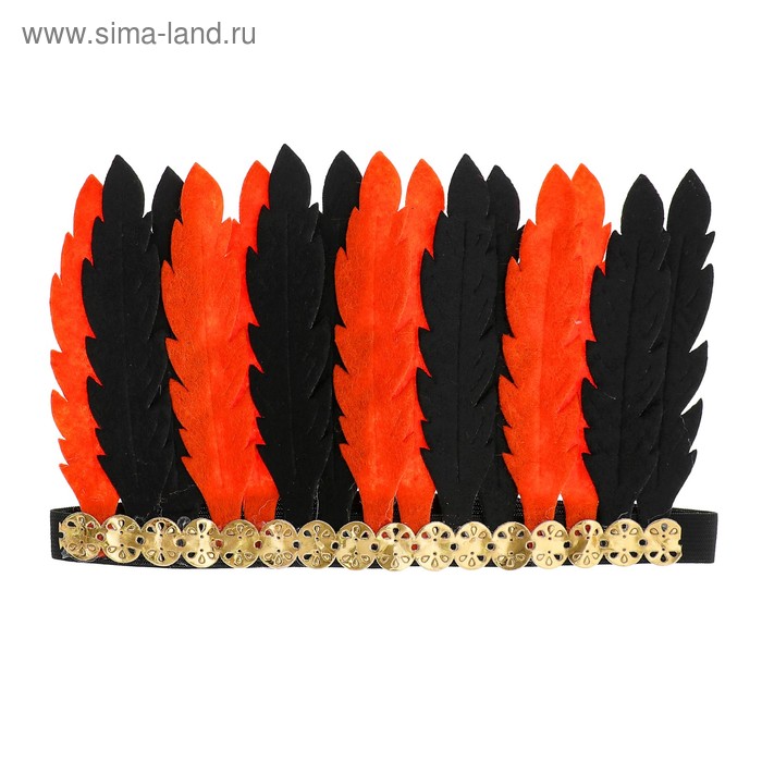 Карнавальный головной убор «Перья», цвет оранжево-чёрный
Карнавальный головной убор «Перья», цвет оранжево-чёрный