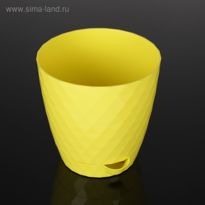 Кашпо с прикорневым поливом «Румба», 1,5 л, цвет жёлтый
Кашпо с прикорневым поливом «Румба», 1,5 л, цвет жёлтый