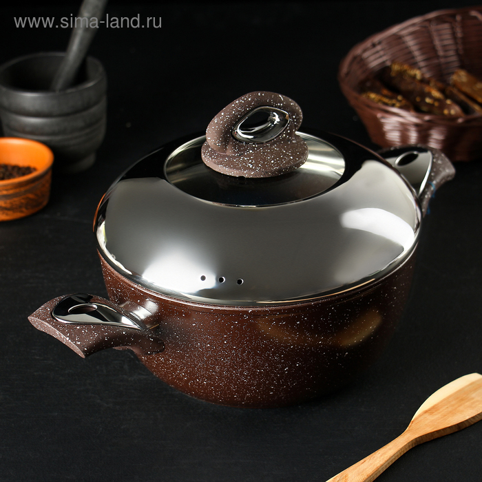 Кастрюля Master Star, 2,5 л, d=22 см, кованый алюминий, с крышкой, индукция, ручка soft-touch
Кастрюля Master Star, 2,5 л, d=22 см, кованый алюминий, с крышкой, индукция, ручка soft-touch