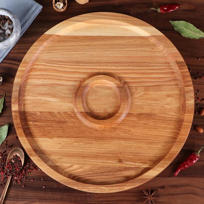 Менажница деревянная "Славянская", 40 см, с разделочной доской и соусником, массив ясеня
Менажница деревянная "Славянская", 40 см, с разделочной доской и соусником, массив ясеня