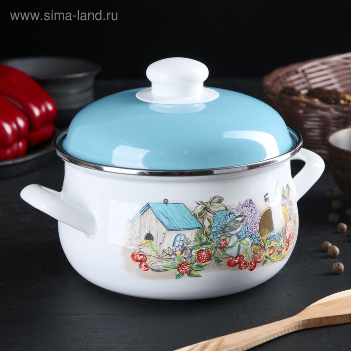 Кастрюля «Синички» сферическая, 2 л
Кастрюля «Синички» сферическая, 2 л