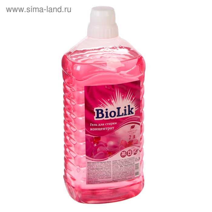 Жидкое средство для стирки BioLik, гель, универсальное, 2 л
Жидкое средство для стирки BioLik, гель, универсальное, 2 л