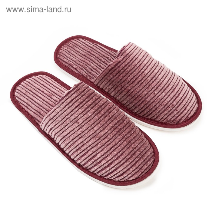 Тапочки женские цвет бордовый, размер 38-39
Тапочки женские цвет бордовый, размер 38-39