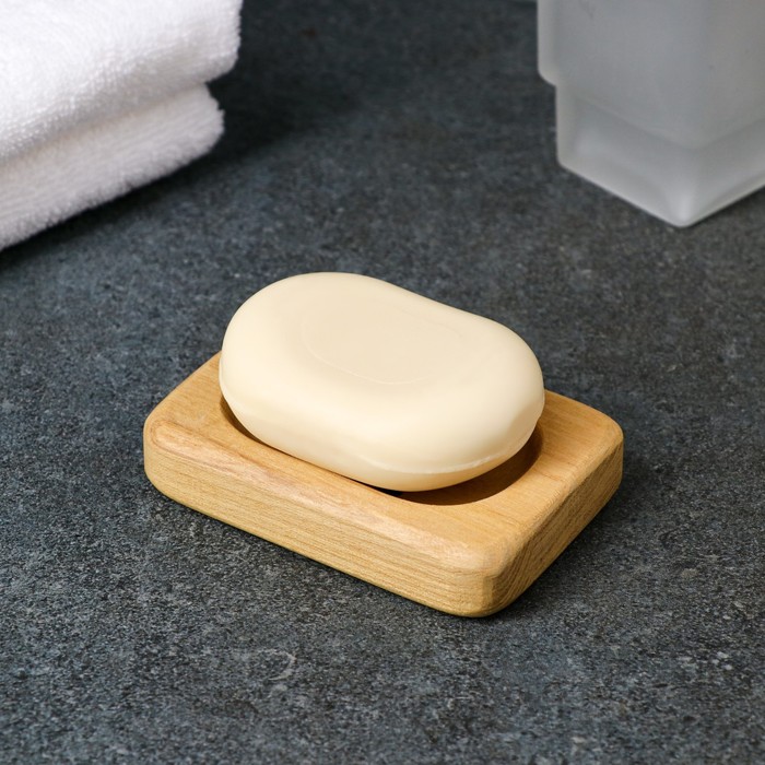 Мыльница деревянная прямоугольная, 10 x 7 см
Мыльница деревянная прямоугольная, 10 x 7 см