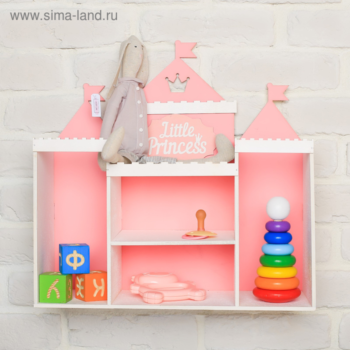 Полка для кукол "Замок", 40 х 40 х 15 см.
Полка для кукол "Замок", 40 х 40 х 15 см.