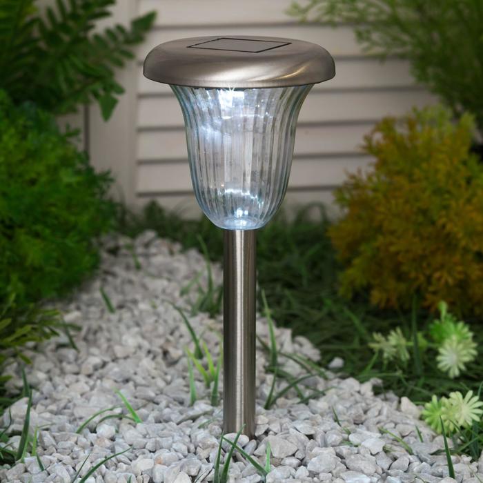 Светильник садовый на солнечных батареях TDM СС-320, сталь, белый 
Светильник садовый на солнечных батареях TDM СС-320, сталь, белый