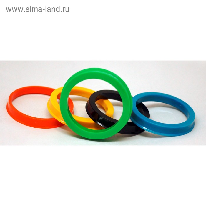 фото Пластиковое центровочное кольцо всмпо, кумз 72,6-56,1, цвет микс