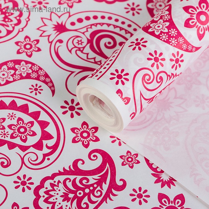 Бумага упаковочная крафт "Огуречный узор малиновый", 0,72 х 10 м
Бумага упаковочная крафт "Огуречный узор малиновый", 0,72 х 10 м