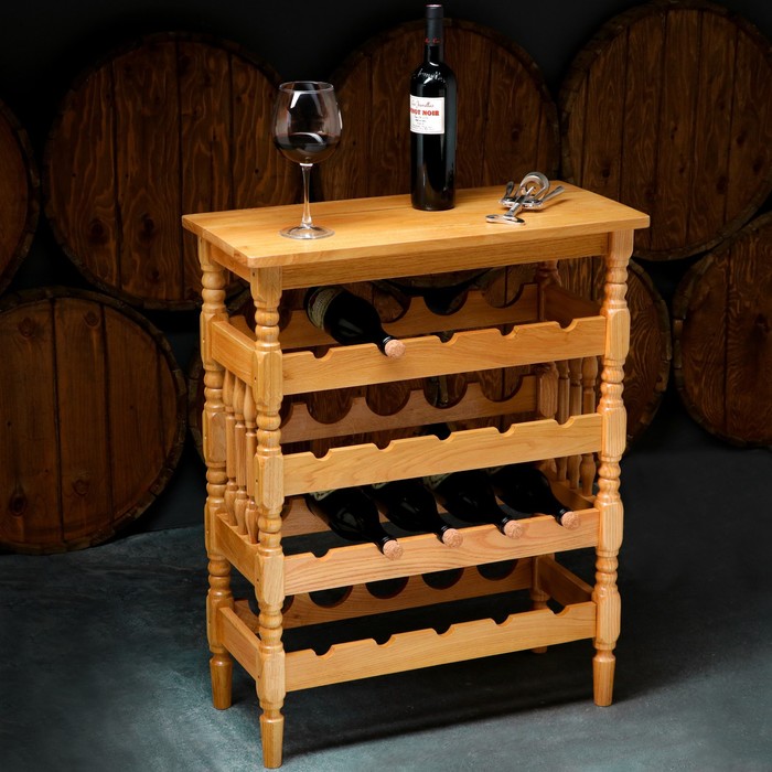 Стеллаж винный "Классический", 20 бутылок, 85х68х32 см, массив дуба, светлого дуба
Стеллаж винный "Классический", 20 бутылок, 85х68х32 см, массив дуба, светлого дуба